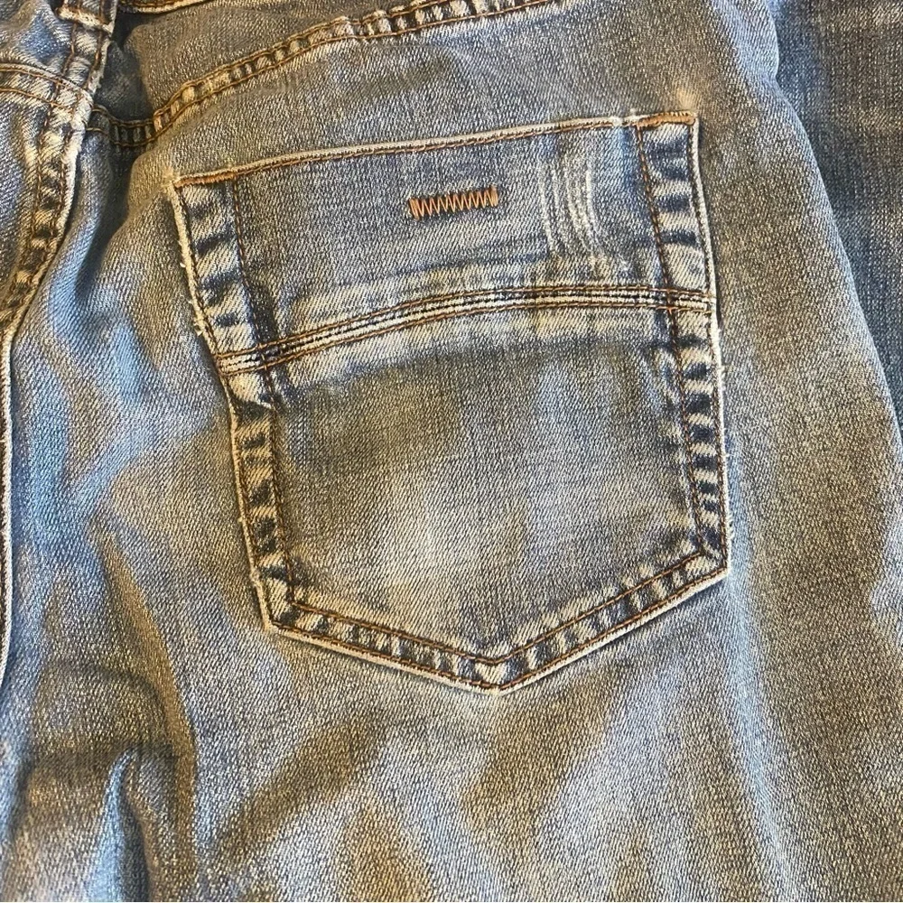 Really Clean RSQ London Skinny Jeans Mens Denim Blue Distressed Stretch Moto
